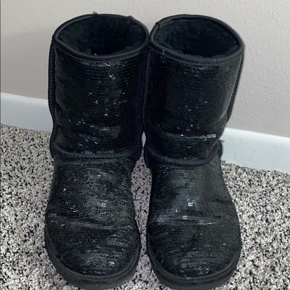 UGG Black Sequin Uggs {Size 7}